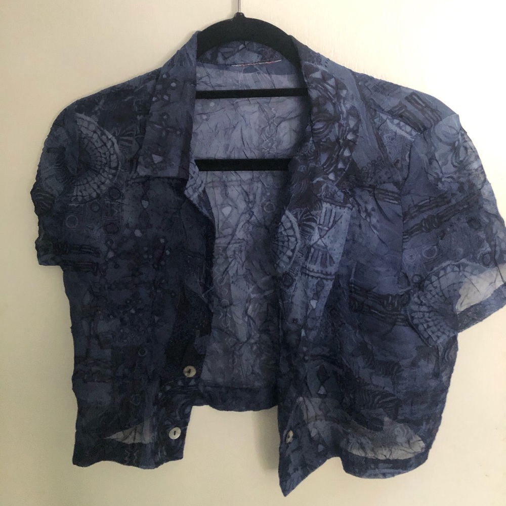 Blue vintage vest